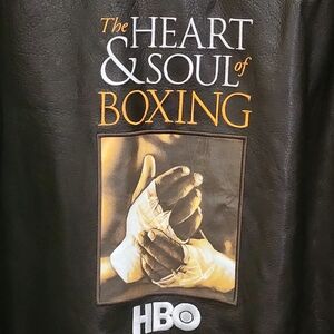 The Heart & Soul Of Boxing HBO Leather Jacket - Made In the USA